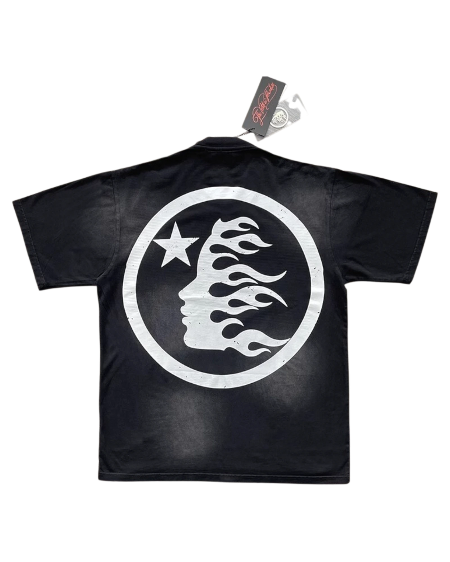 PLAYERA HELLSTAR CRISTALES WHITE LOGO
