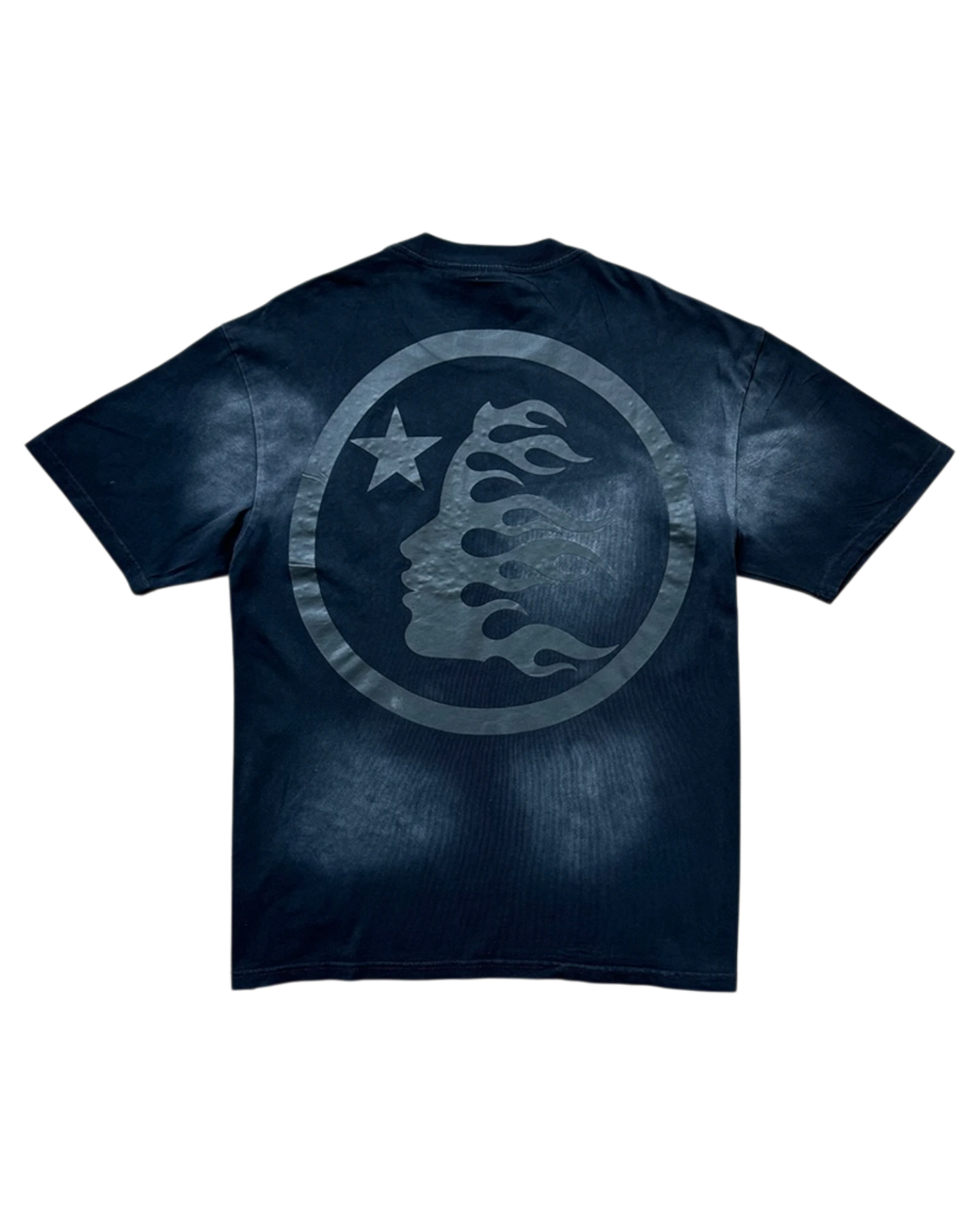 PLAYERA HELLSTAR CRISTALES BLACK LOGO
