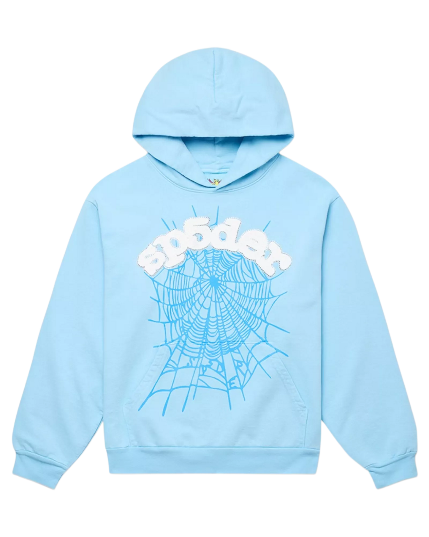 HOODIE SP5DER WEB SKY BLUE