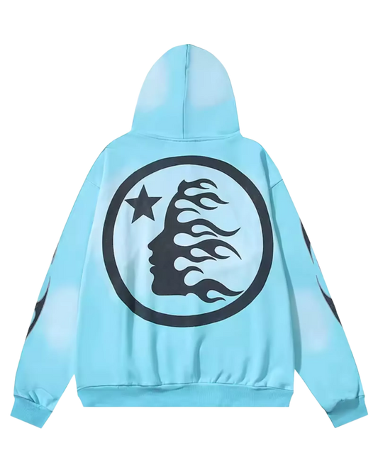HOODIE HELLSTAR SKY BLUE