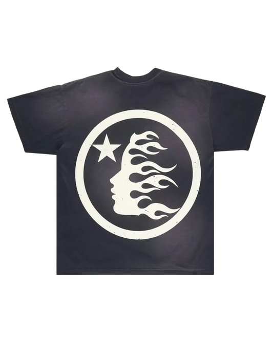 PLAYERA HELLSTAR BEIGE LOGO