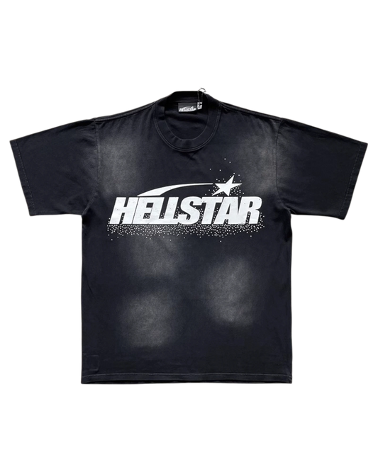PLAYERA HELLSTAR CRISTALES WHITE LOGO