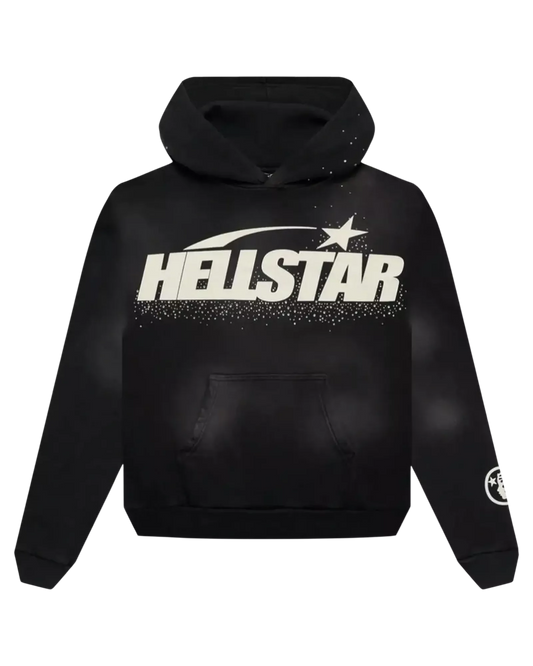 HOODIE HELLSTAR CRISTALES WHITE LOGO