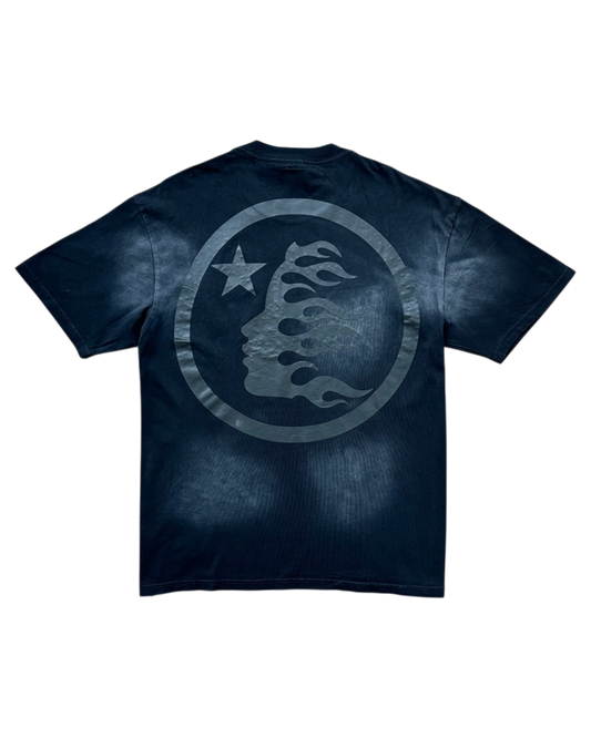 PLAYERA HELLSTAR CRISTALES BLACK LOGO